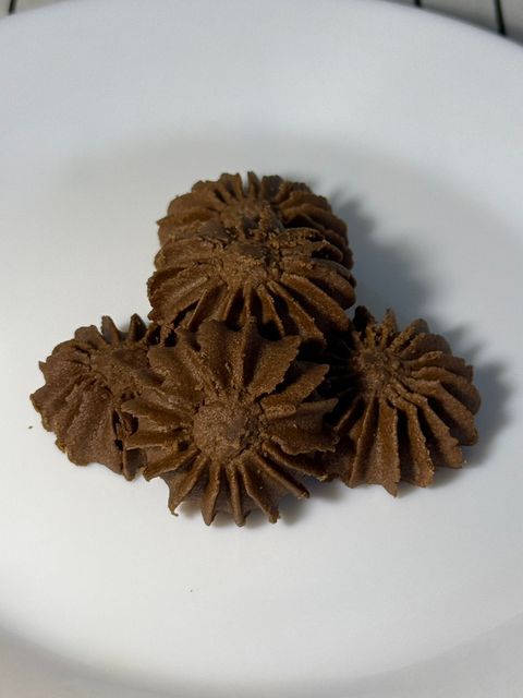 巧克力菊花酥_小西點2