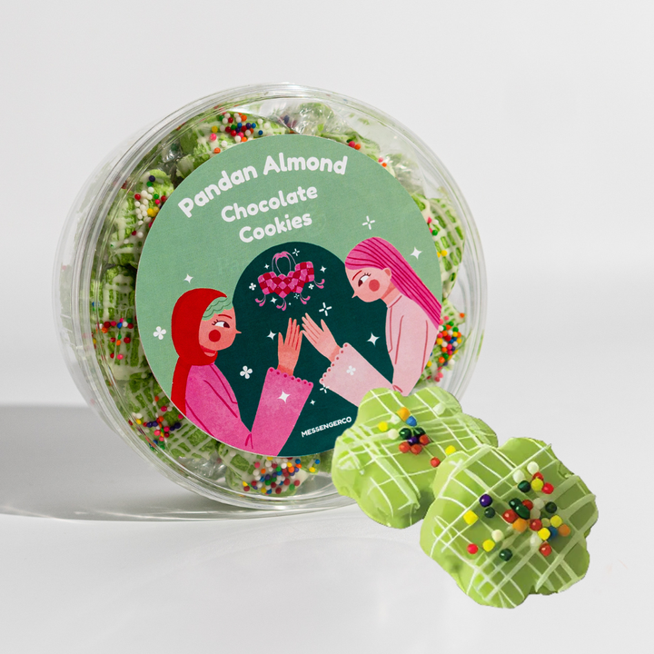 Raya Gift-2025-Pandan Almond Chocolate Cookies