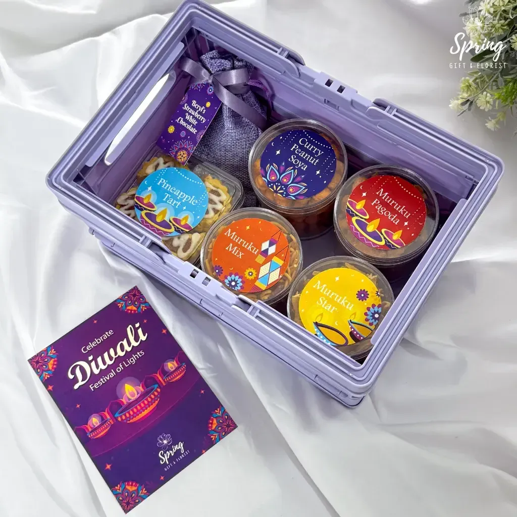 deepavali gift set cookies in box