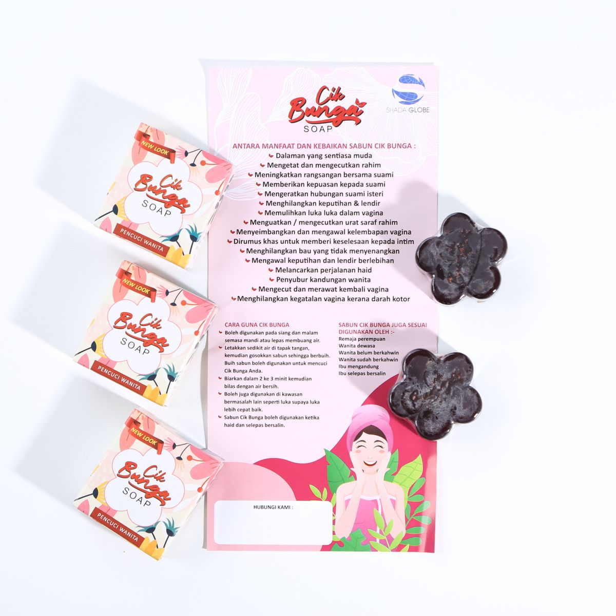 MOQ SABUN CIK BUNGA BY SHADA GLOBE