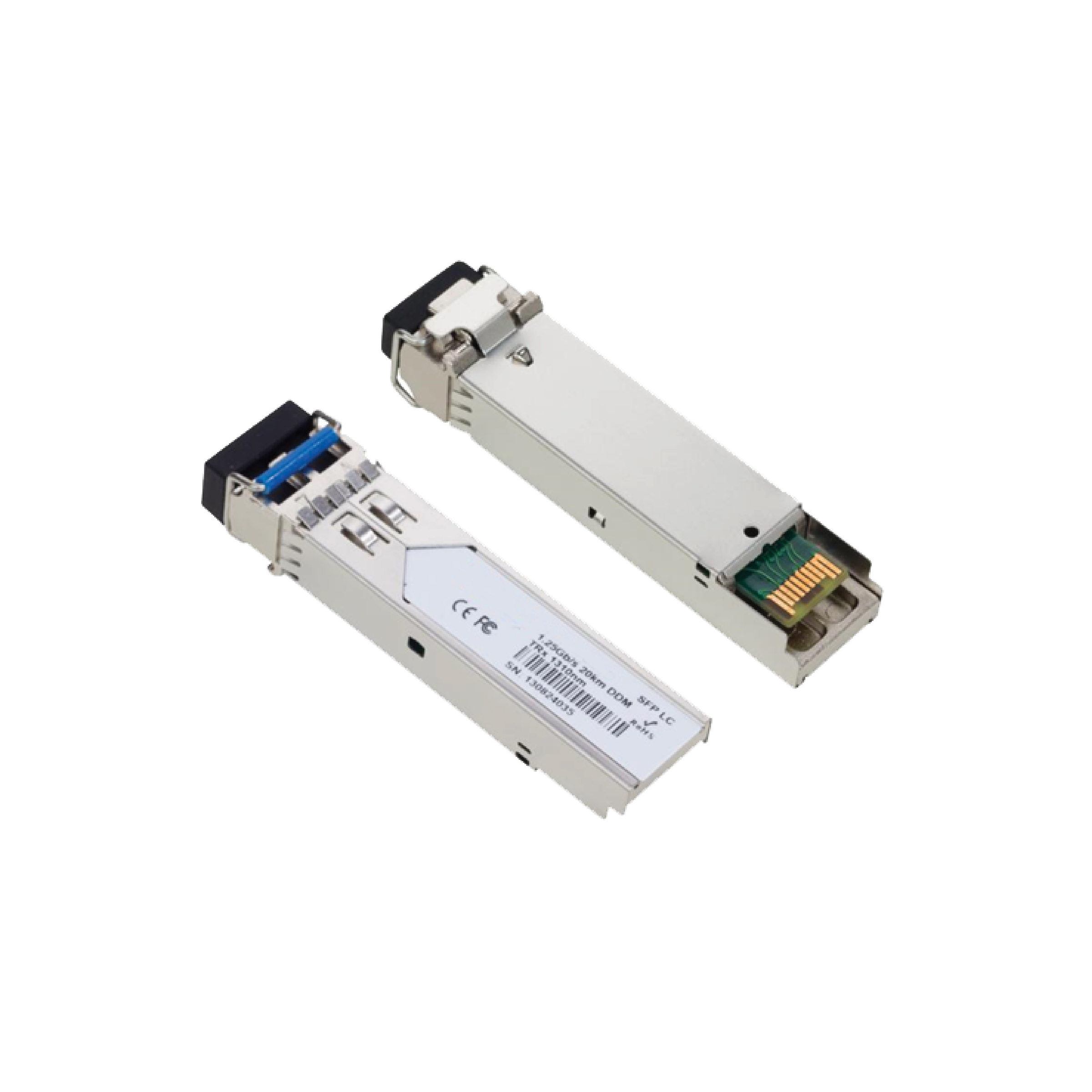 Fiber_SFP_1.25Gbps SFP Transceiver DX LC SM DDM 40km, Hot Pluggable, +3.3V, 1310nm, DFB-LD .jpg