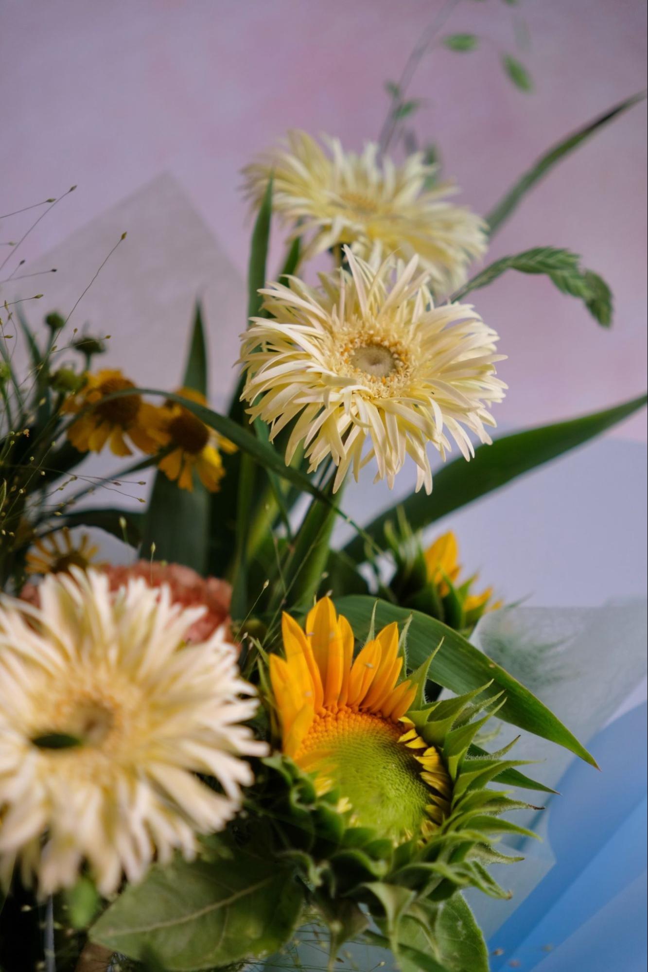 向日葵畢業花束