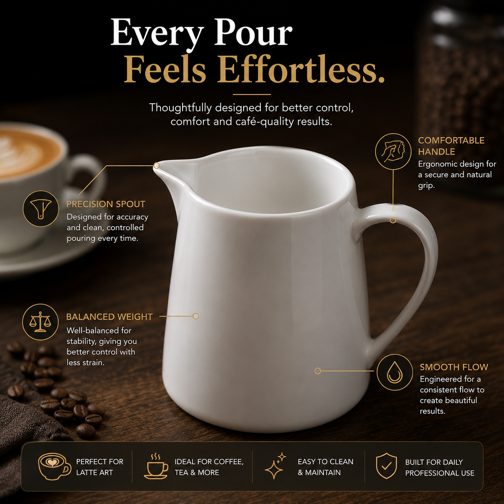 MILK JUG - Designed for Smooth Pouring