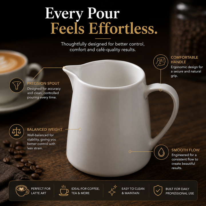 MILK JUG - Designed for Smooth Pouring