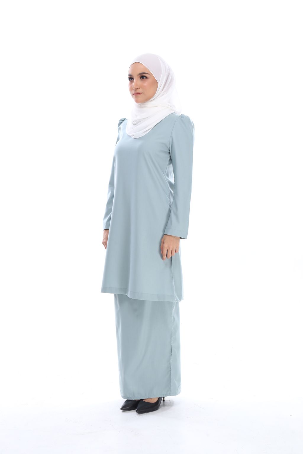 baju kurung warna pastel