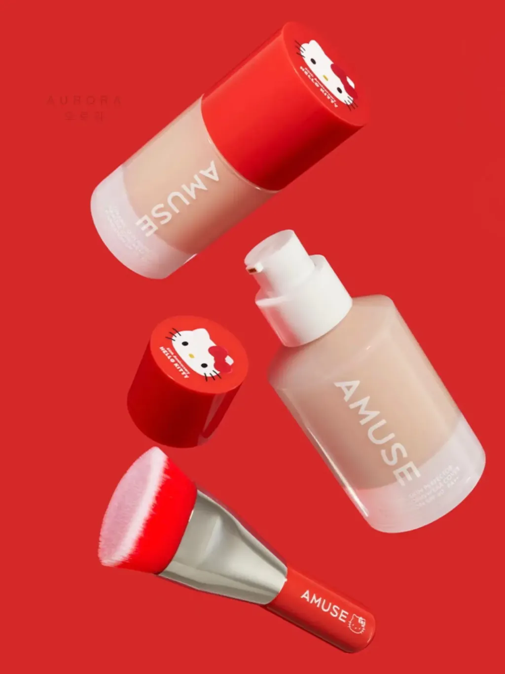 Amuse x HelloKitty 粉底液套装 (1)