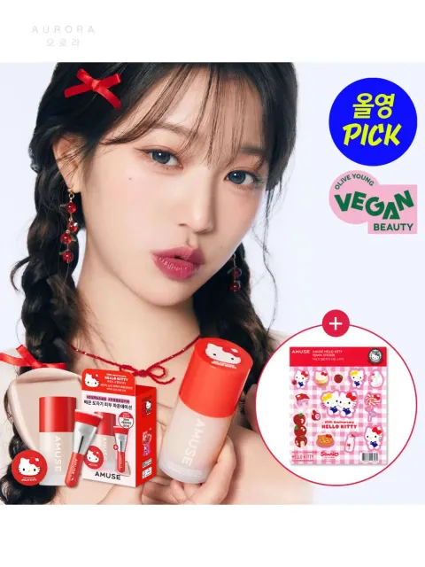 Amuse x HelloKitty 粉底液套装 (2)