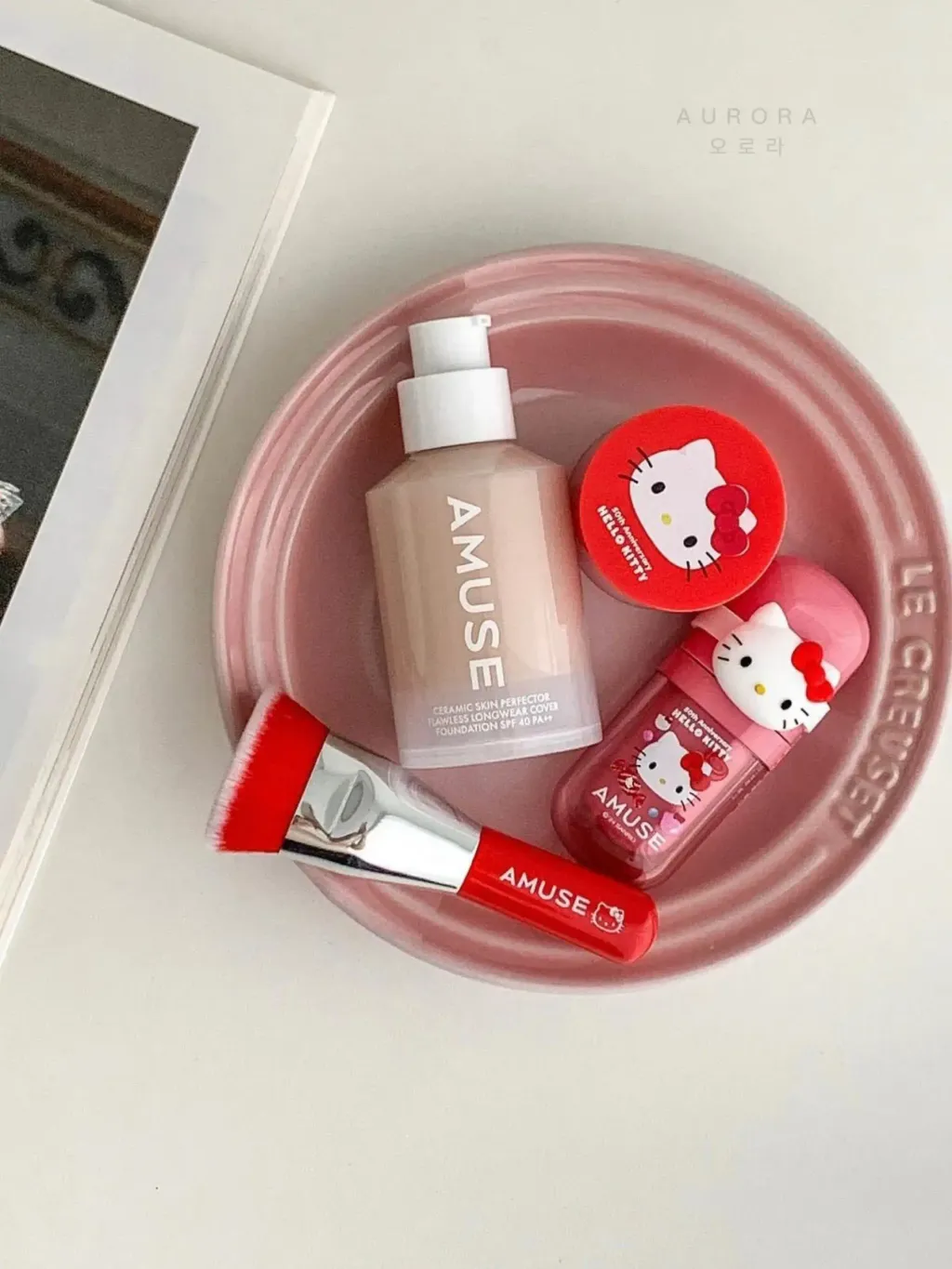 Amuse x HelloKitty 粉底液套装 (7)