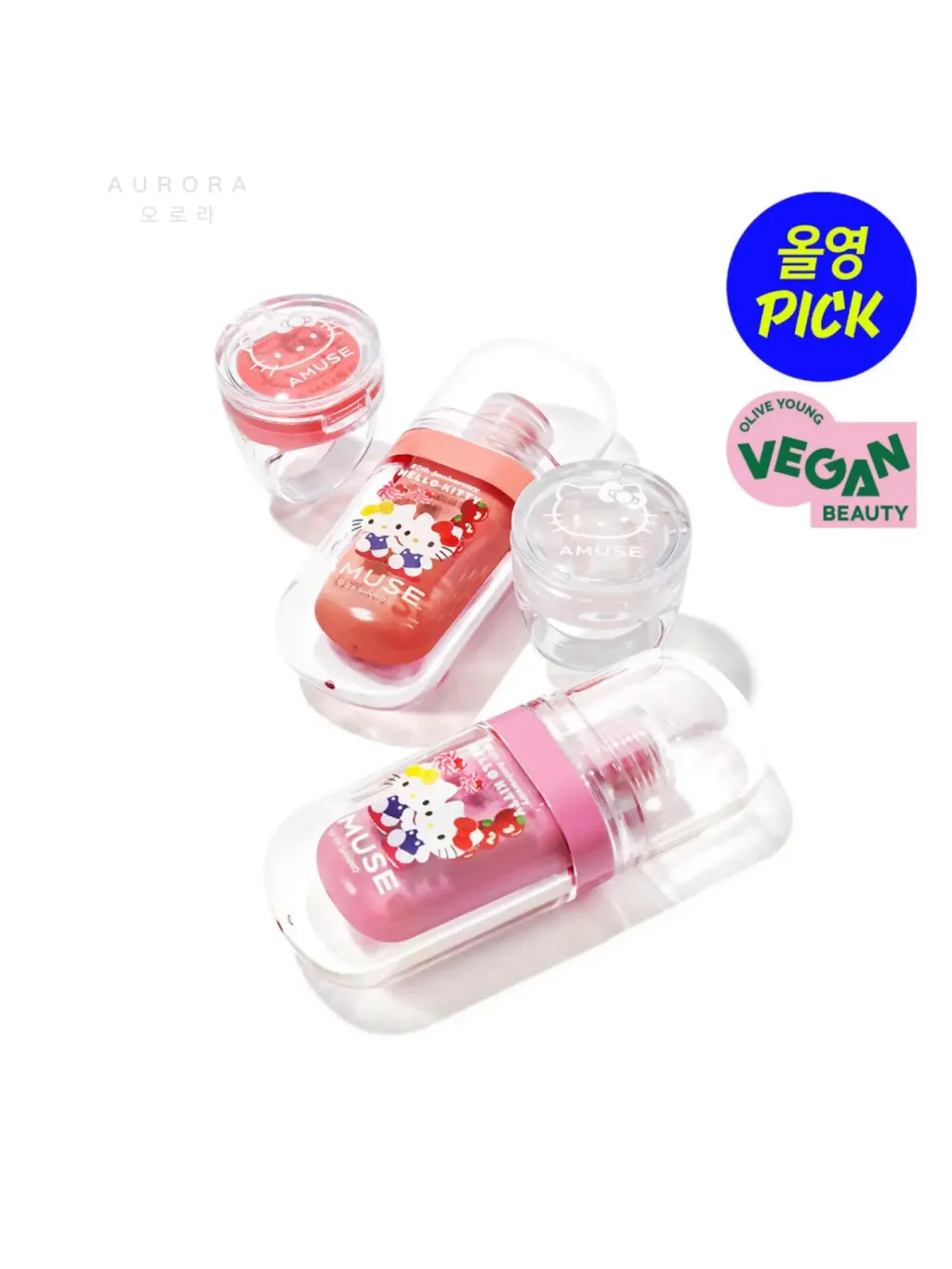 Amuse x HelloKitty Jel-Fit Tint 套装 (1)