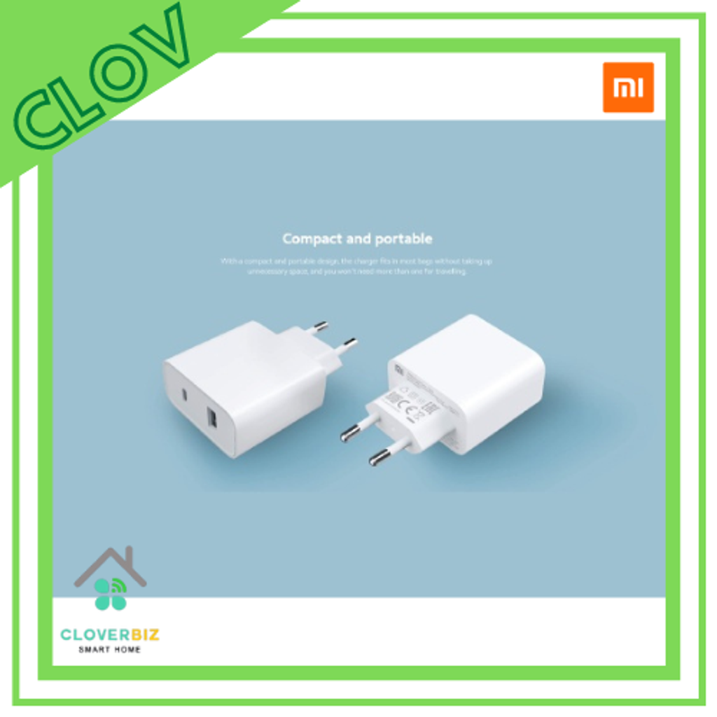 Xiaomi Wall Charger with Dual Output Ports Type-A & Type-C Fast Charging  (33W) (2)