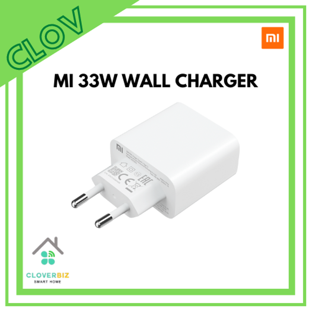 Xiaomi Wall Charger with Dual Output Ports Type-A & Type-C Fast Charging  (33W)