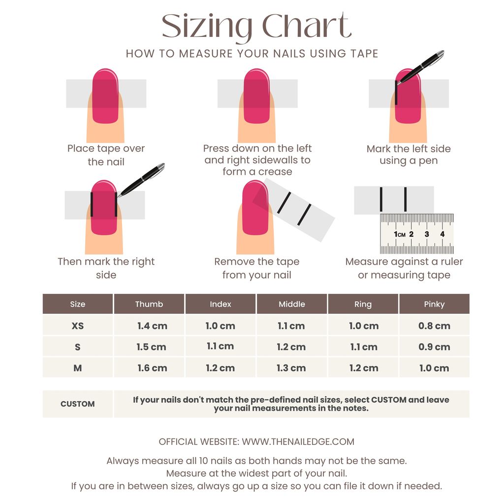 Sizing Chart Old