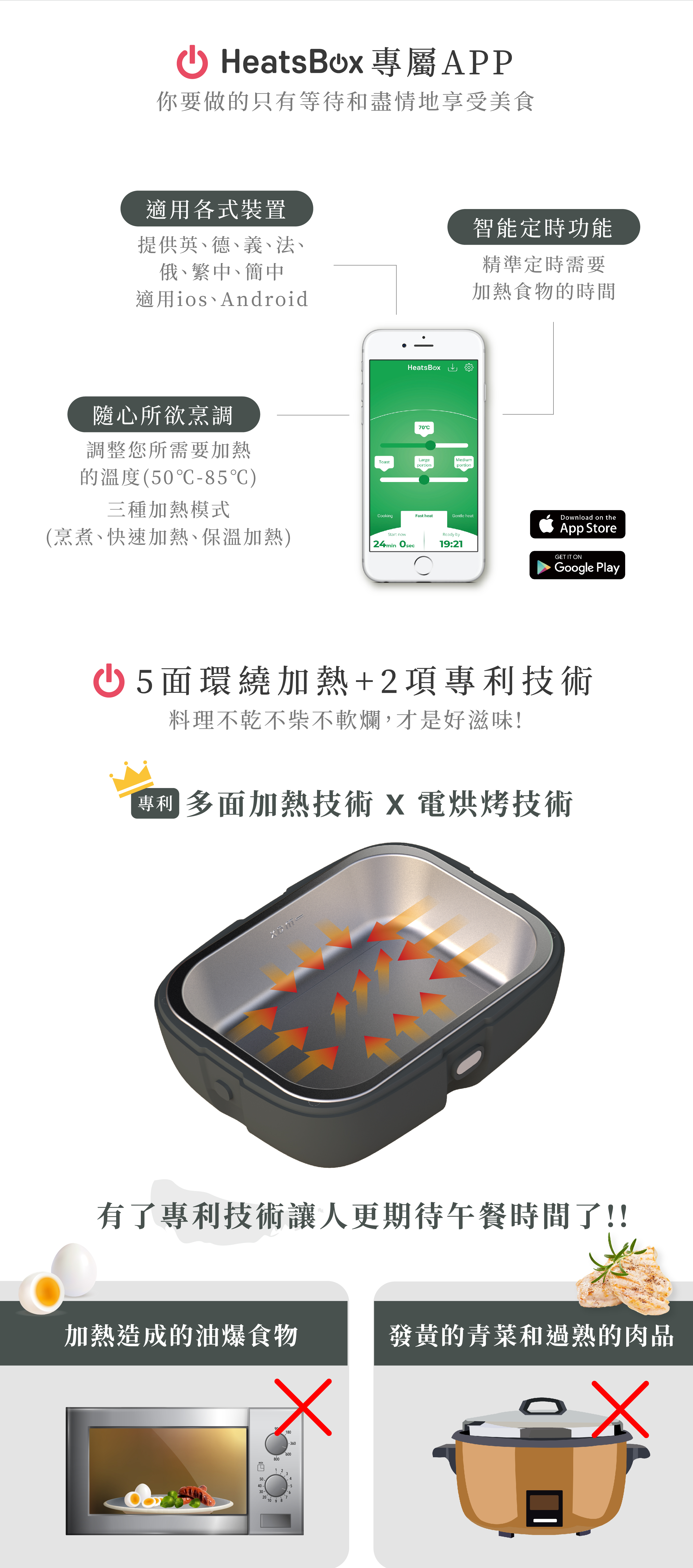 HeatsBox LIFE (App-controlled Smart Lunch Box)