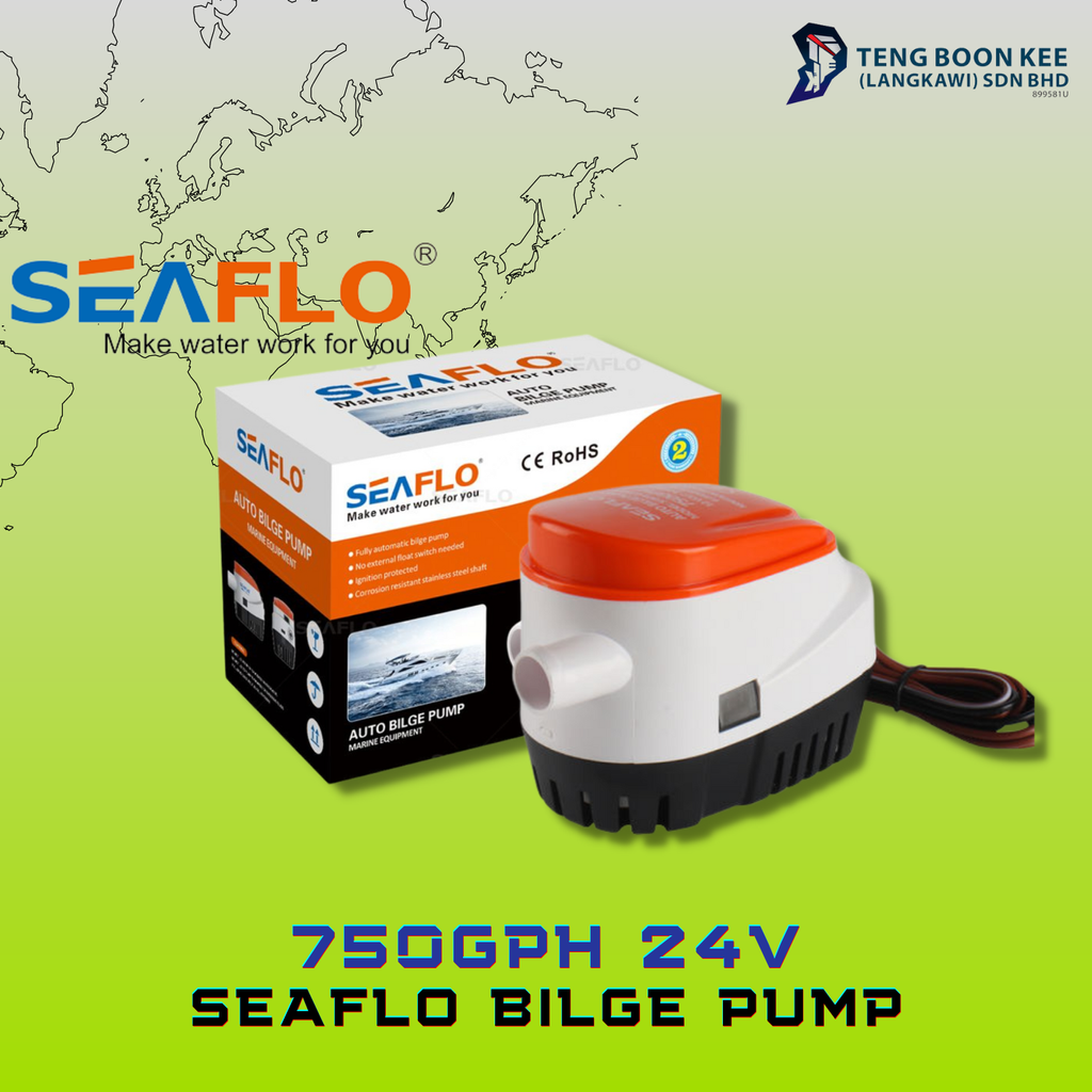 SEAFLO BILGE PUMP 750GPH 24V - 2