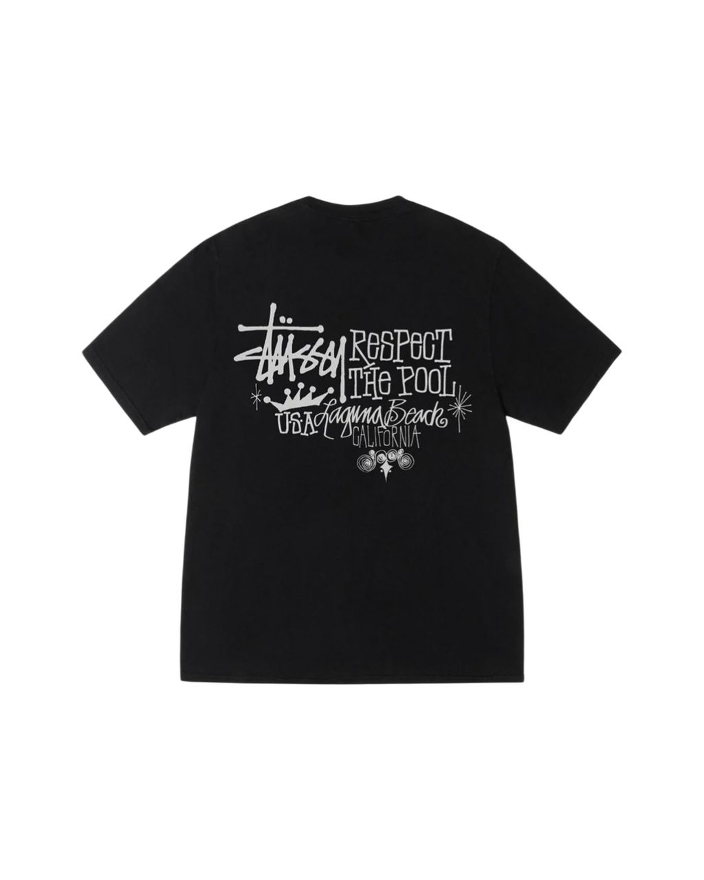 Respect The Pool Black - Back