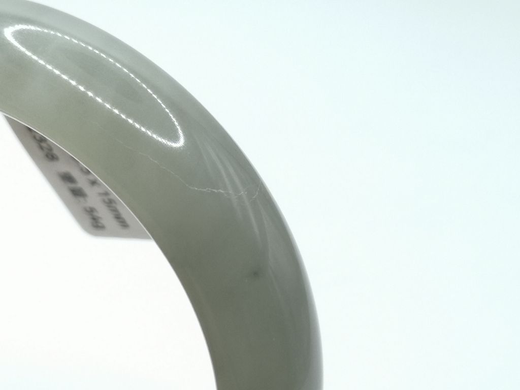 🍀 B2328 - Natural Serpentine Jade Bangle 57mm (Slightly