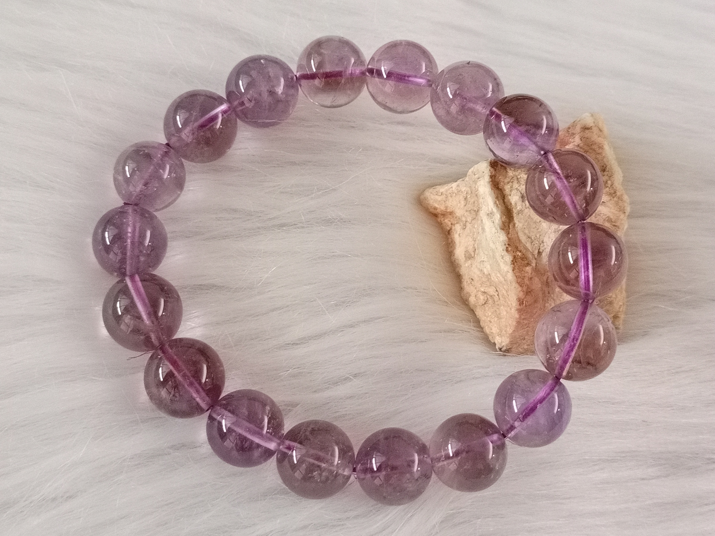 🍀 C167 - Natural Amethyst Crystal Bracelet 11mm++ - 12mm++  天然紫水晶手串 手链 11mm++ - 12mm++