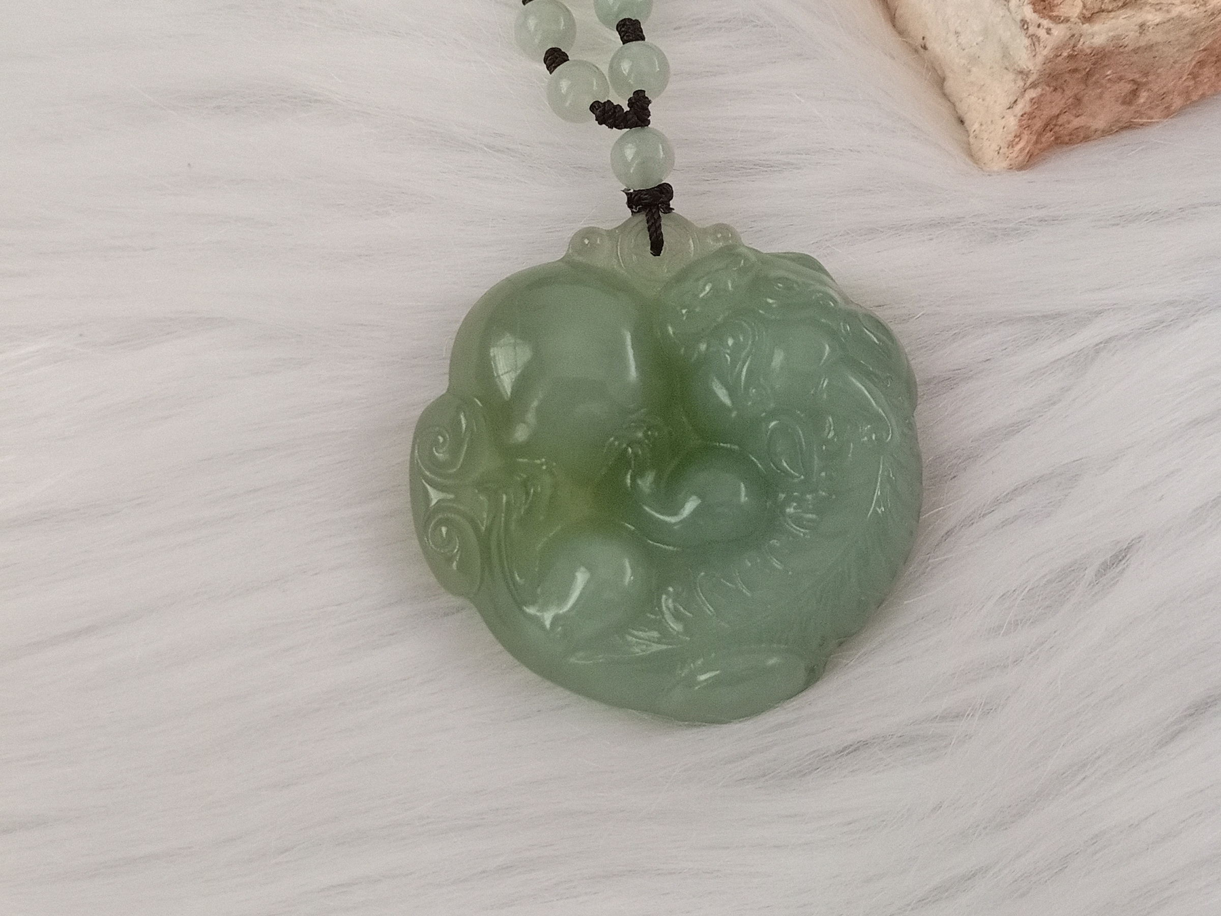 🍀 P462 - Natural Serpentine Jade 