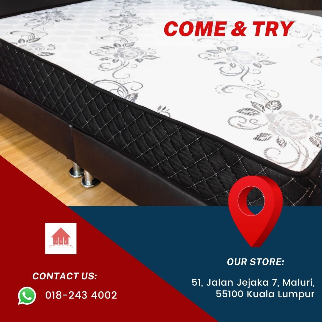 Come and feel the mattress before you order