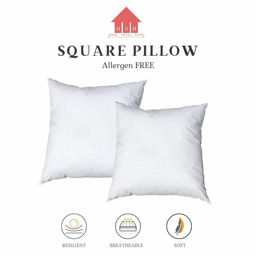 standard square pillow size