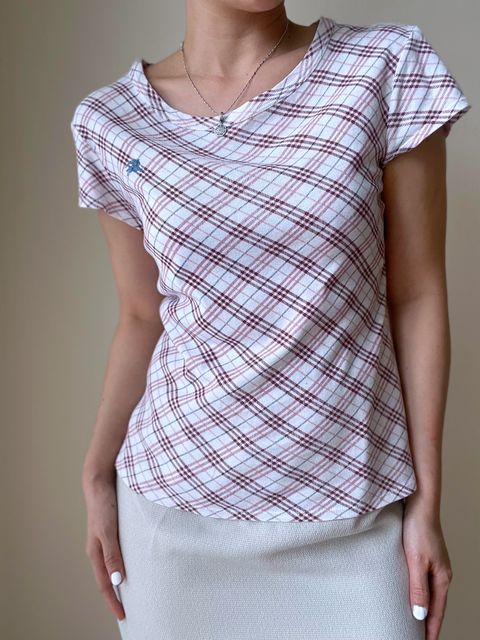 Burberry London Nova Check Blue Label Top – The Simple Piece