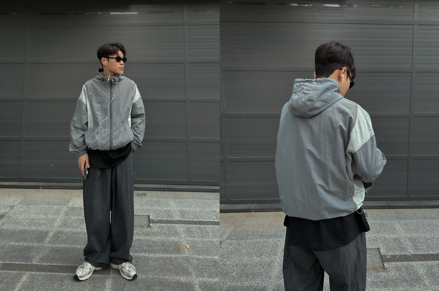 OPPA KOREA - 正韓男裝 | STITCH COLOR BLOCK WINDBREAKER JUMPER