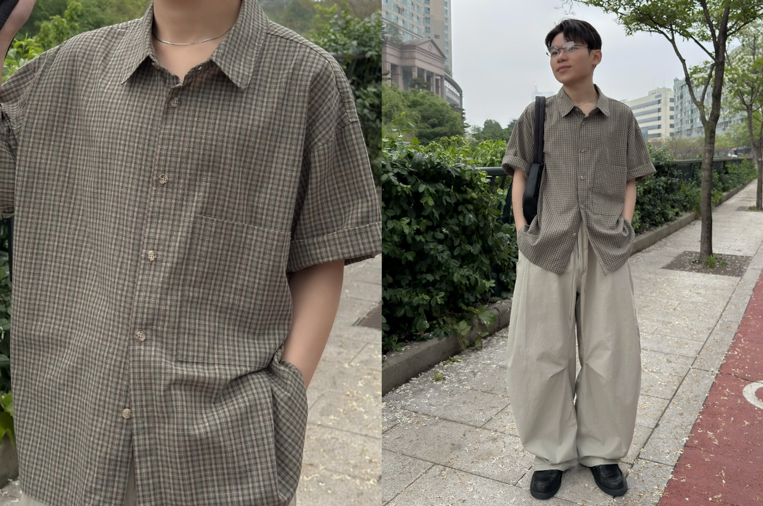OPPA KOREA - 正韓男裝 | COOKIE CHECK SHORT SLEEVE SHIRT