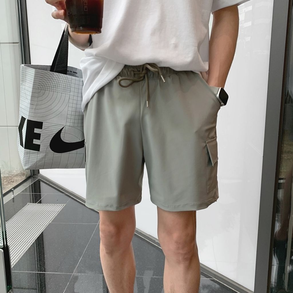 OPPAKOREA 涼感綁帶工裝短褲 (4色) (盛夏推薦!!!)