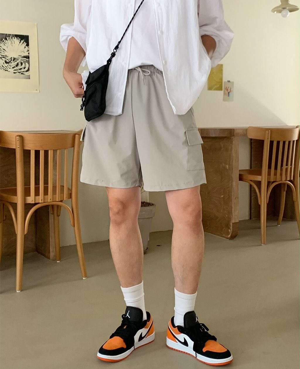 OPPAKOREA 涼感綁帶工裝短褲 (4色) (盛夏推薦!!!)