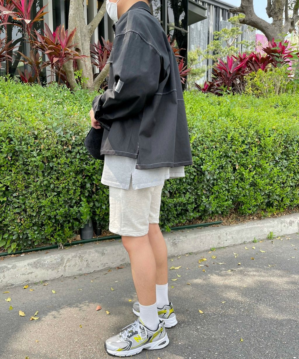 OPPAKOREA 質感水洗開衩厚磅短T (3色)