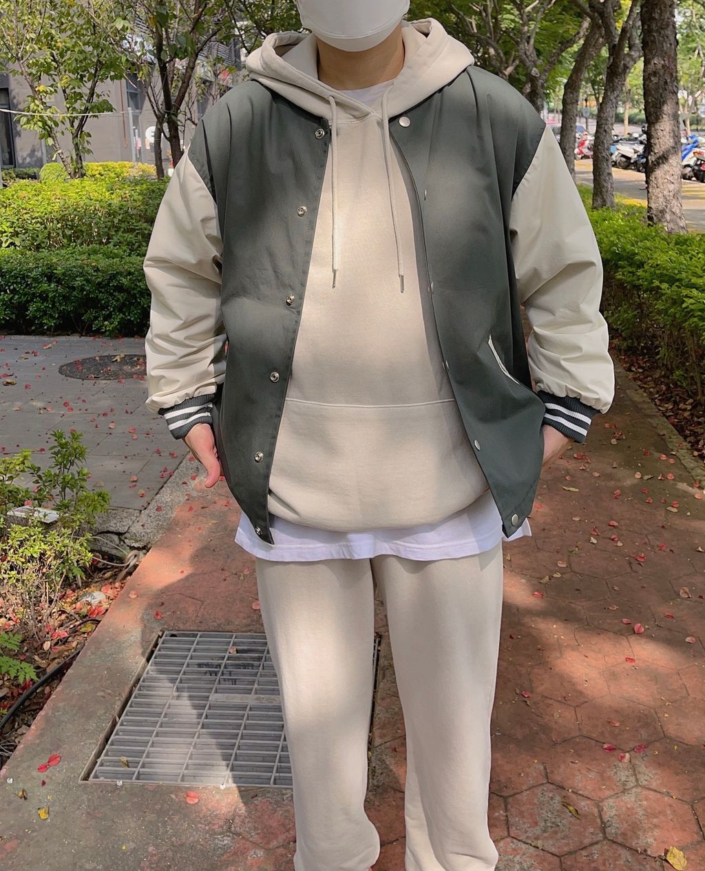 OPPAKOREA 綁帶水洗縮口棉褲 (4色) (可搭配套裝)