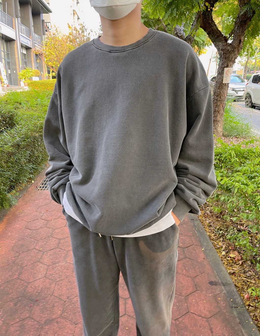 OPPAKOREA 水洗刷舊衛衣 (4色) (可搭配套裝)