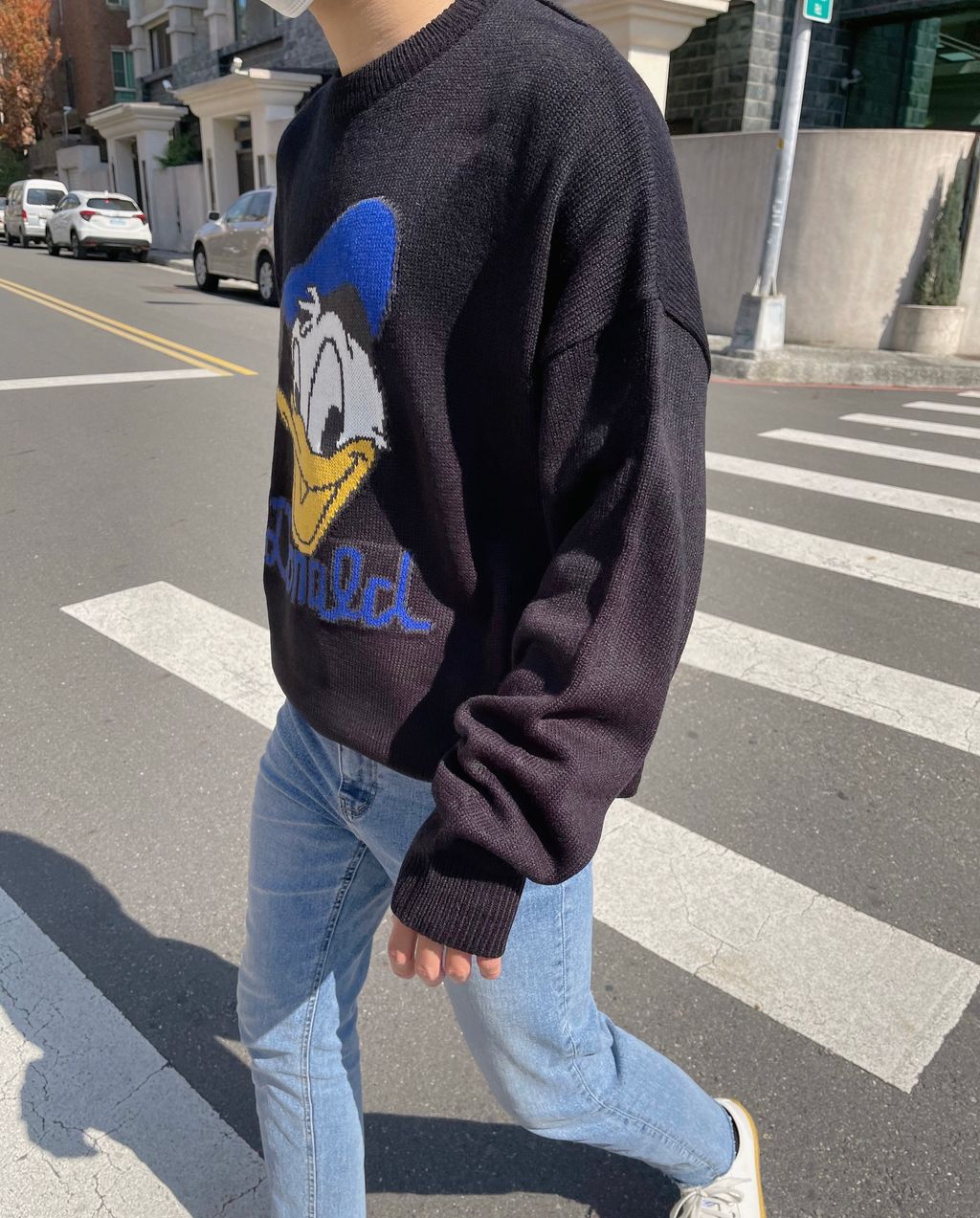 OPPAKOREA Donald 刺繡唐老鴨厚磅針織衫 (迪士尼正版) (4色)