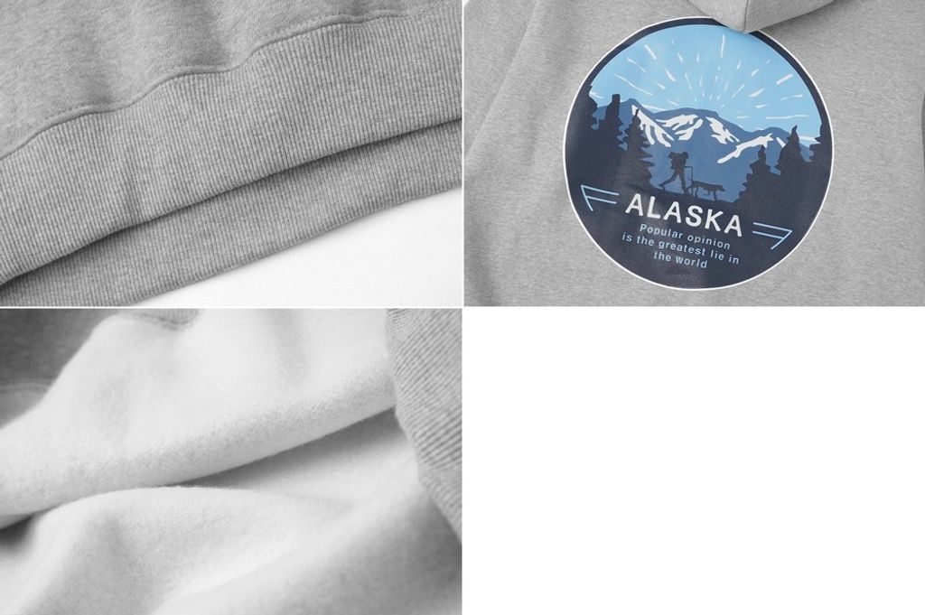 OPPAKOREA Alaska 刷毛連帽衛衣 (3色)