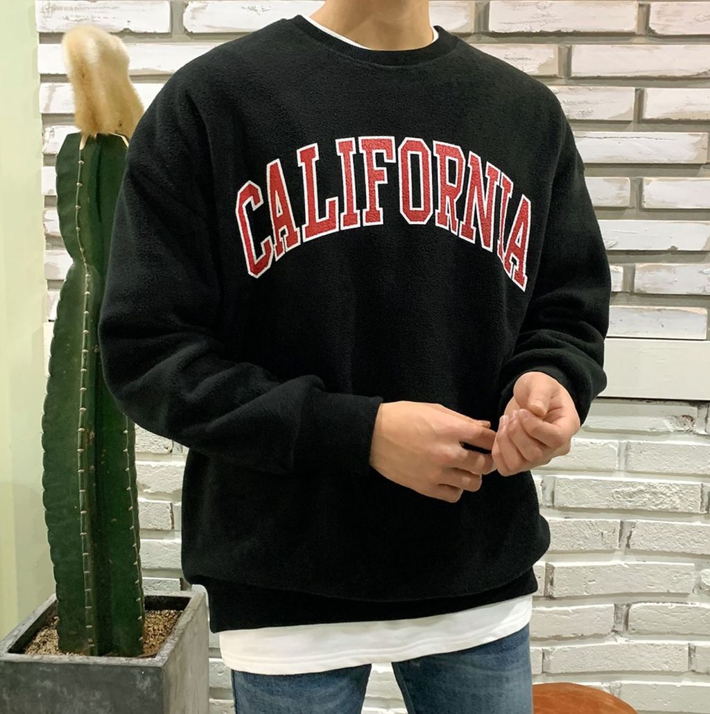 OPPAKOREA California 短毛絨衛衣 (4色)