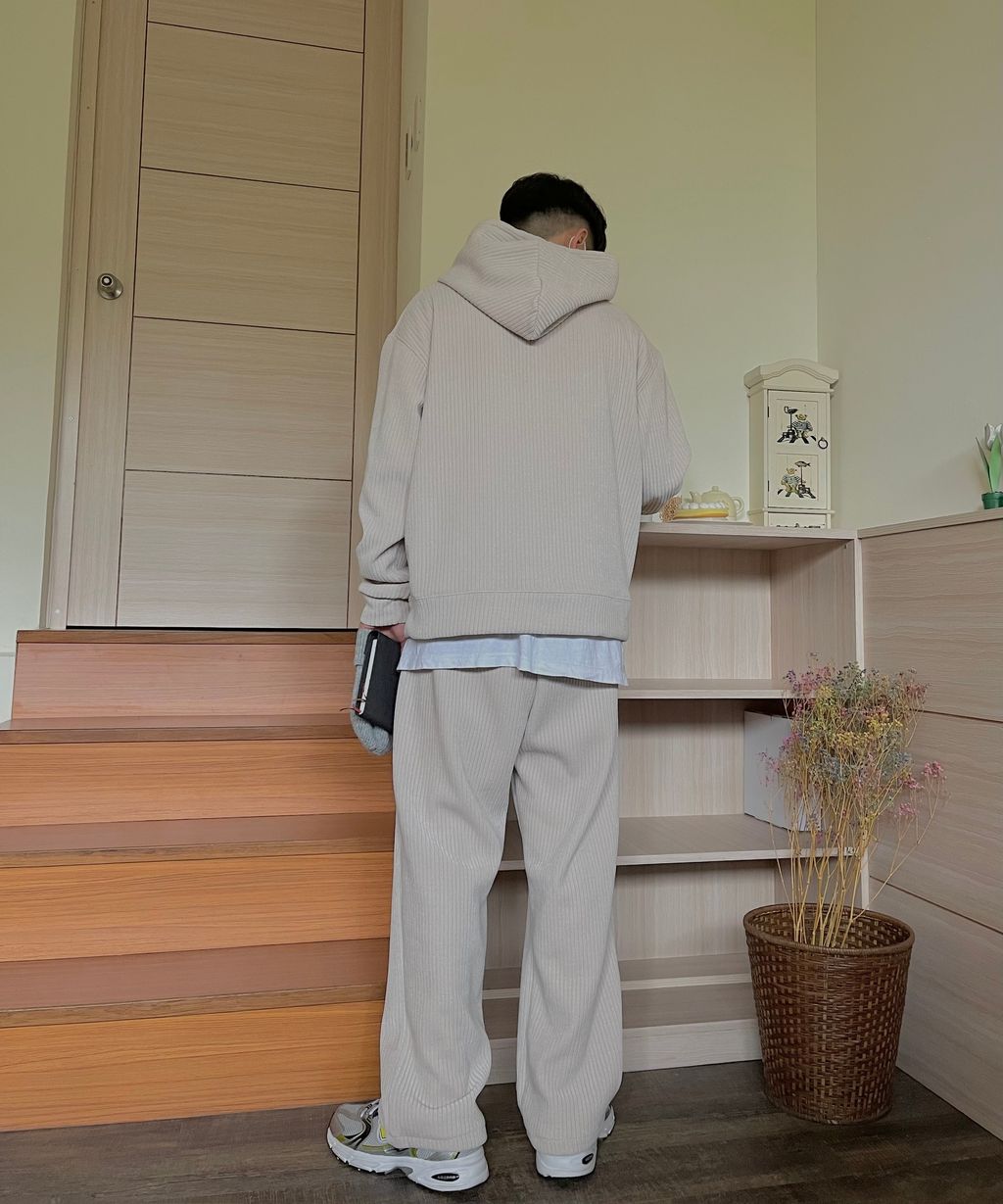 OPPAKOREA 柔軟粗條燈芯絨帽T(3色) (可搭配套裝)