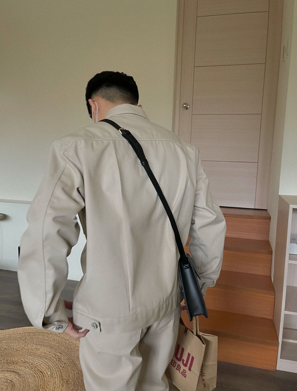 OPPAKOREA 文青的皮革斜背小包
