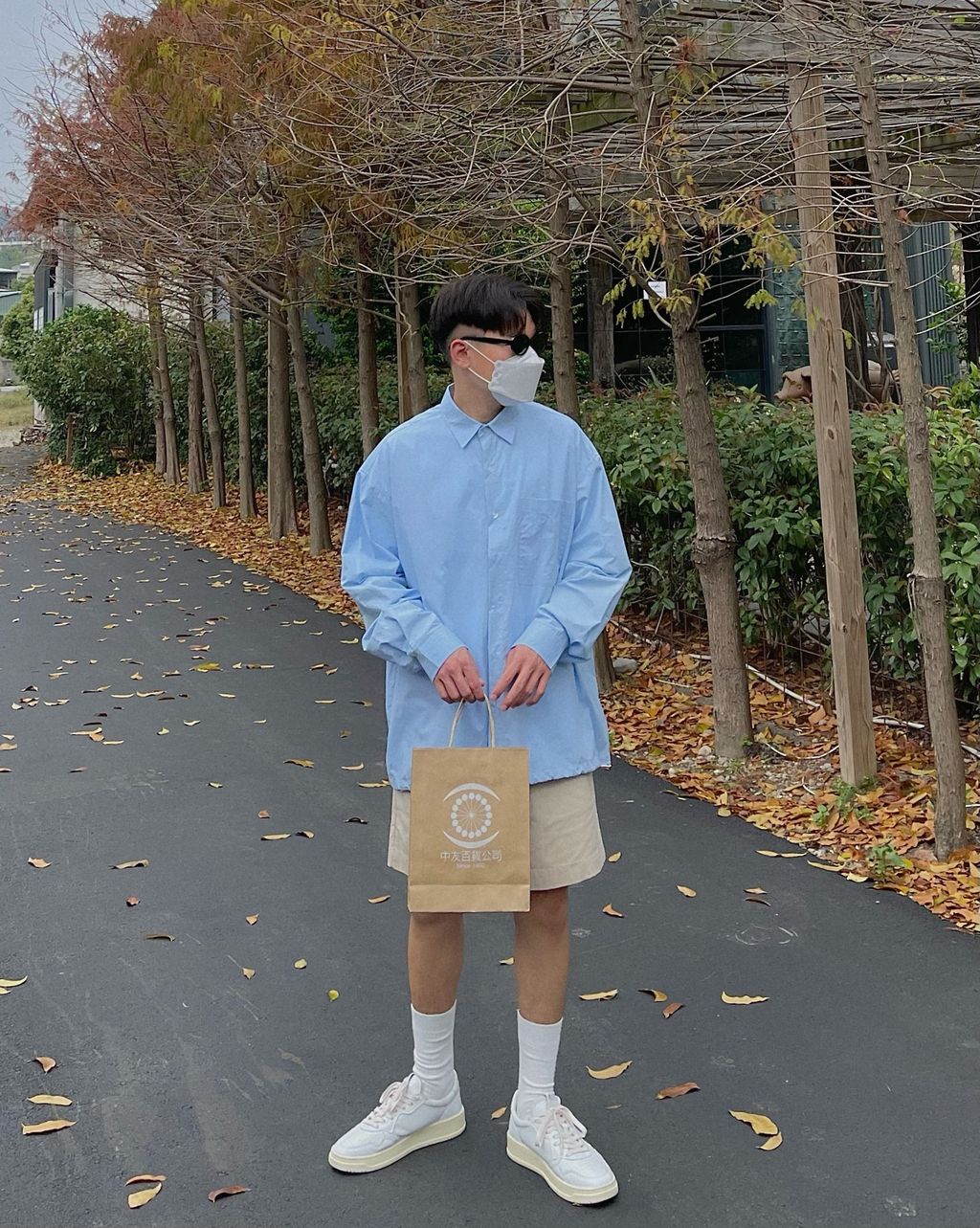 OPPAKOREA 高密度棉寬鬆襯衫外套 (2色)