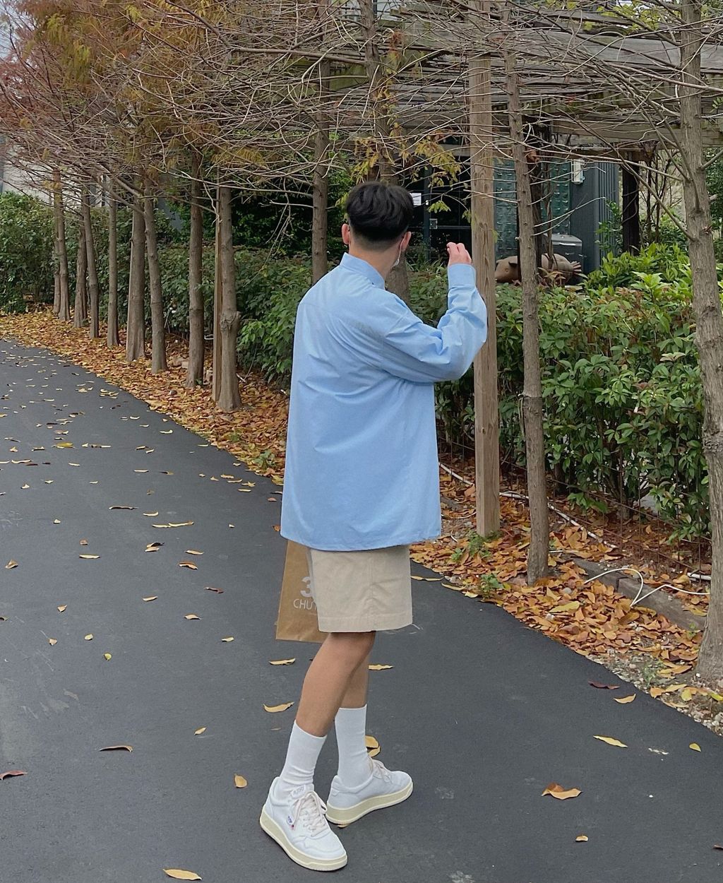 OPPAKOREA 高密度棉寬鬆襯衫外套 (2色)