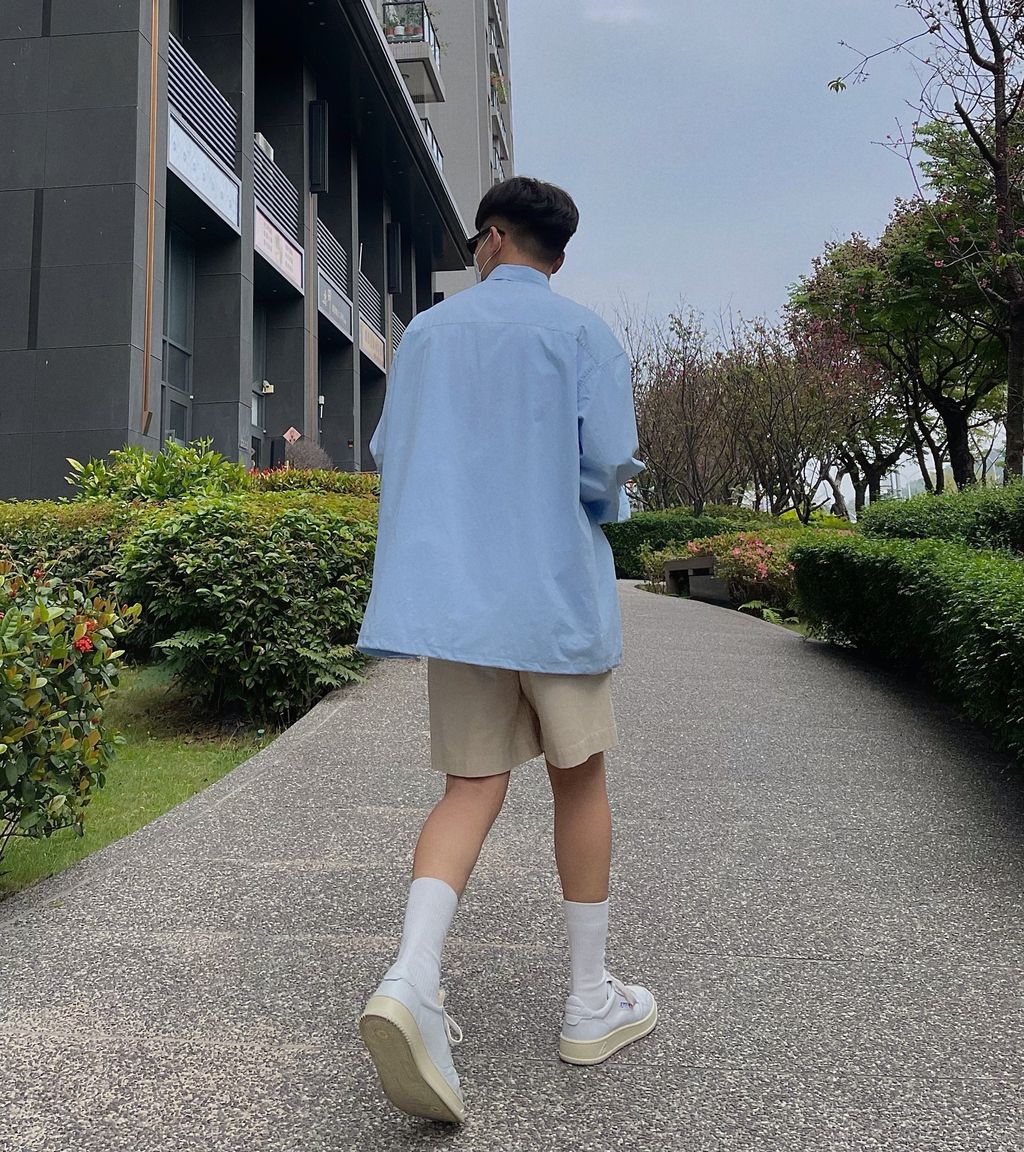 OPPAKOREA 高密度棉寬鬆襯衫外套 (2色)