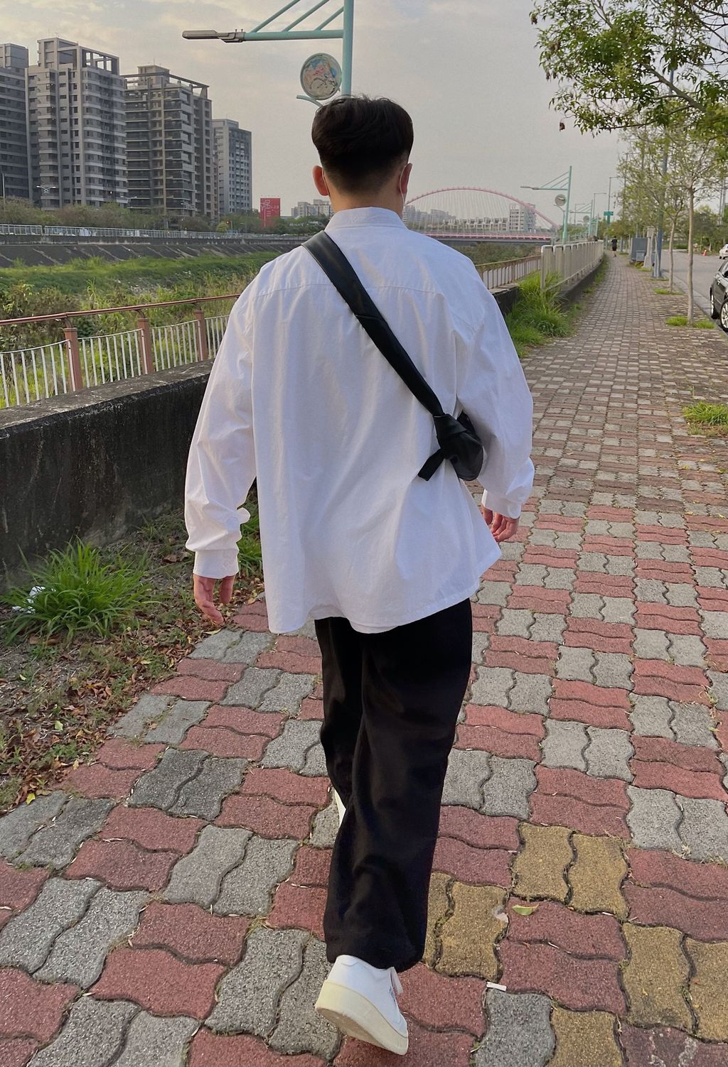 OPPAKOREA 高密度棉寬鬆襯衫外套 (2色)