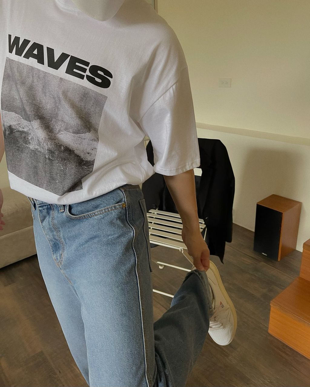 OPPAKOREA Waves 圖像短T (2色)