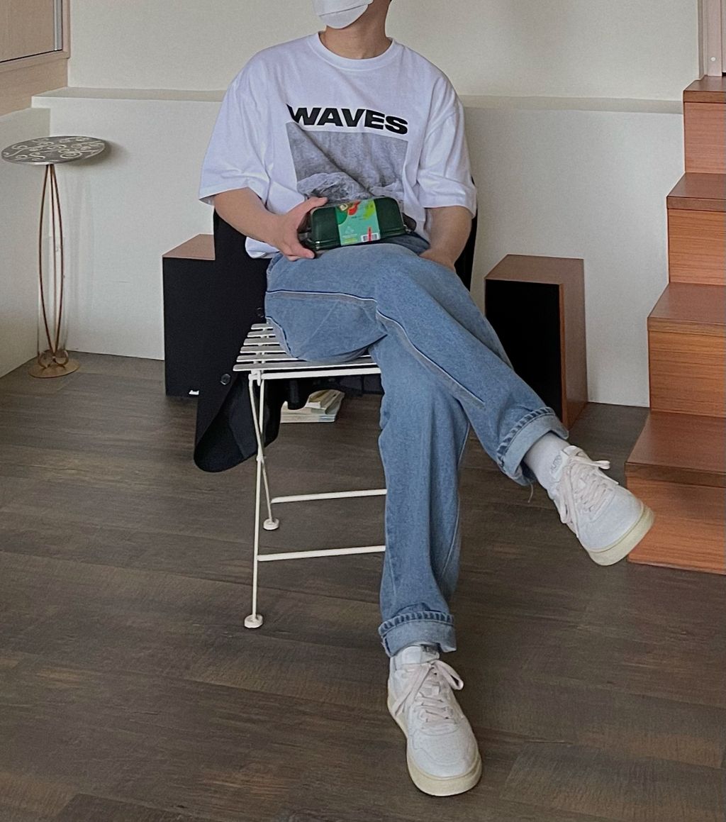 OPPAKOREA Waves 圖像短T (2色)