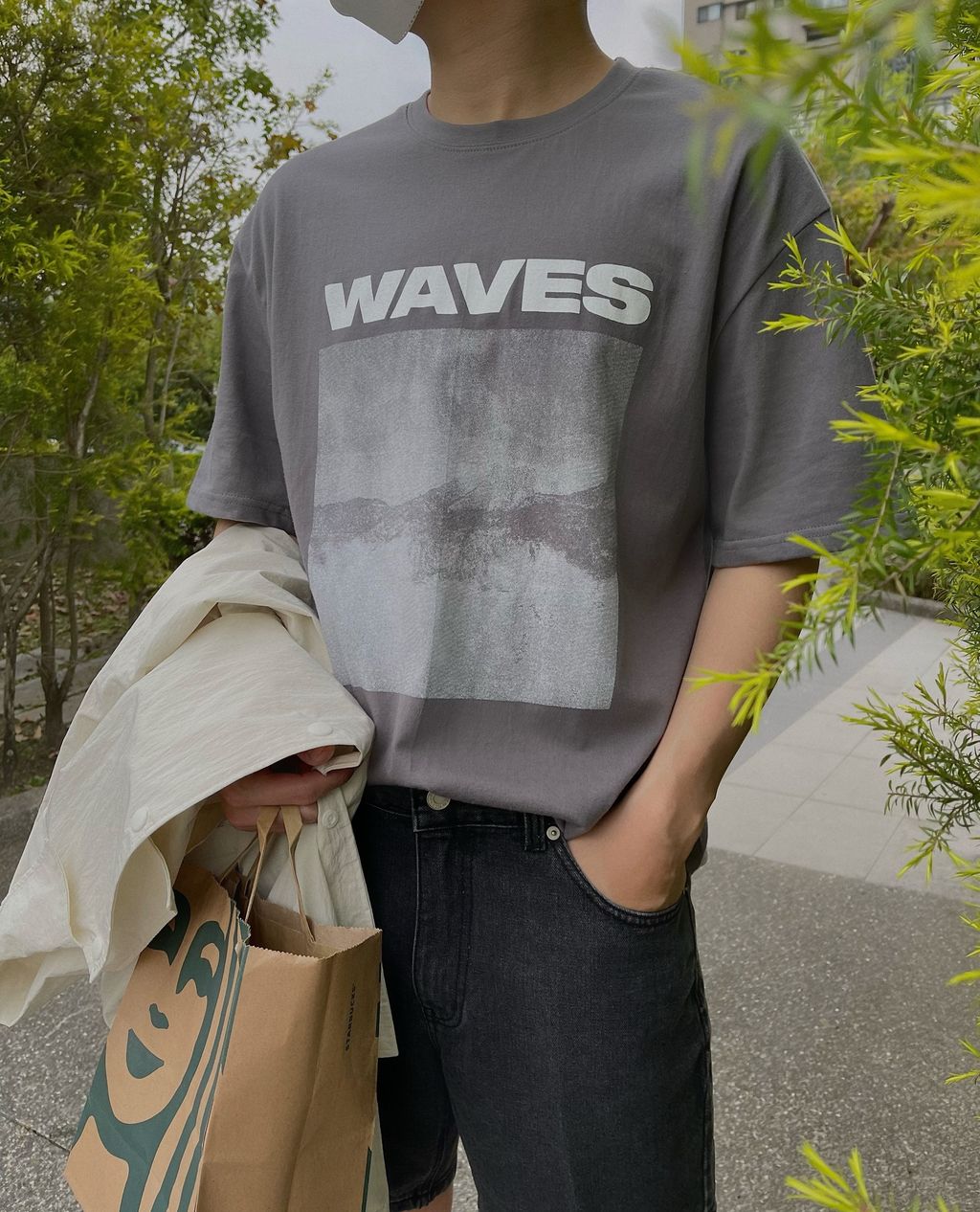 OPPAKOREA Waves 圖像短T (2色)