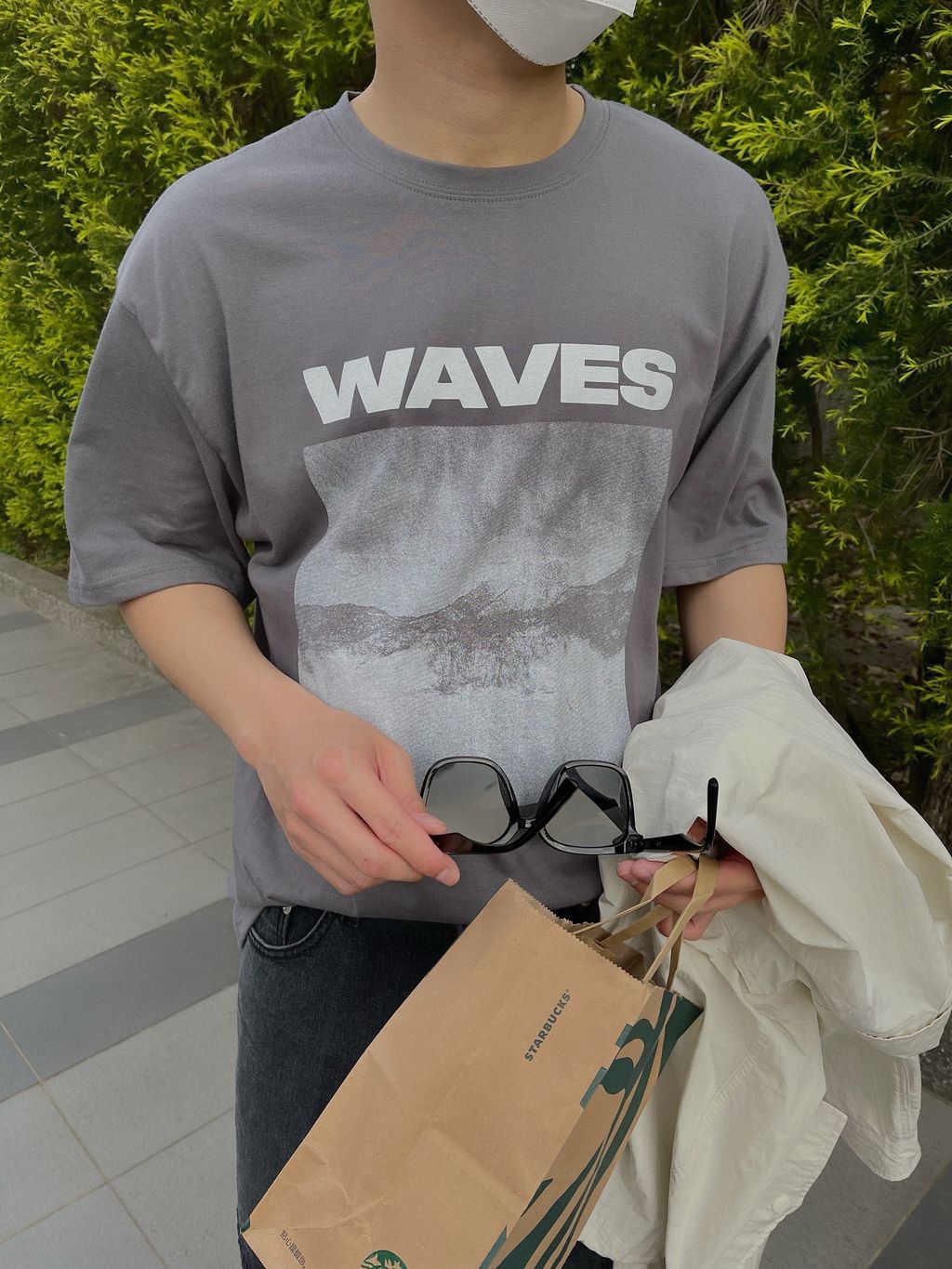 OPPAKOREA Waves 圖像短T (2色)