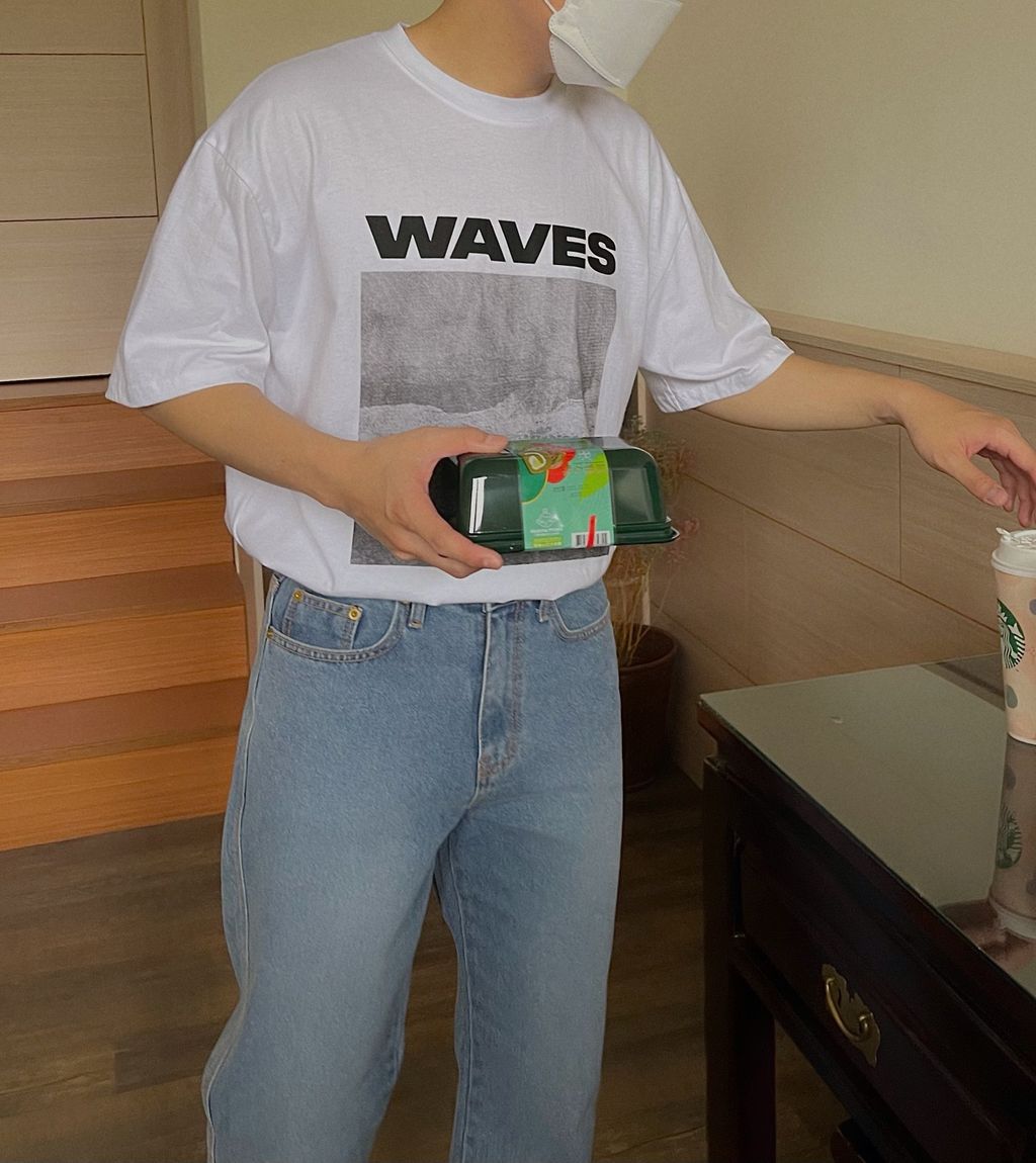 OPPAKOREA Waves 圖像短T (2色)