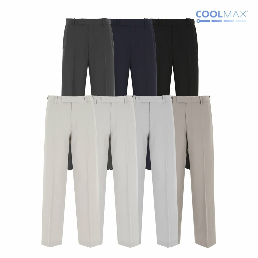 OPPAKOREA Coolmax 隱藏鬆緊微寬休閒褲 (7色) (春夏推薦/舒適涼爽)