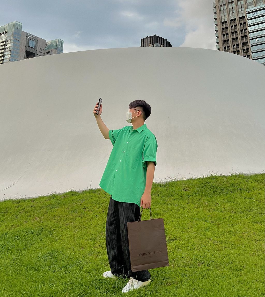 OPPAKOREA 高密度棉寬鬆短袖襯衫 (3色)