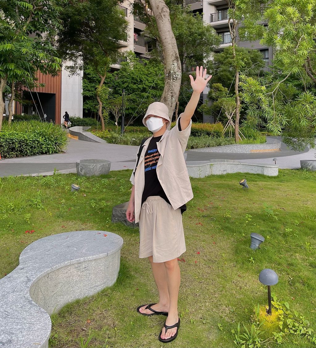 OPPAKOREA 亞麻棉口袋短袖襯衫 (3色) (可搭配套裝)