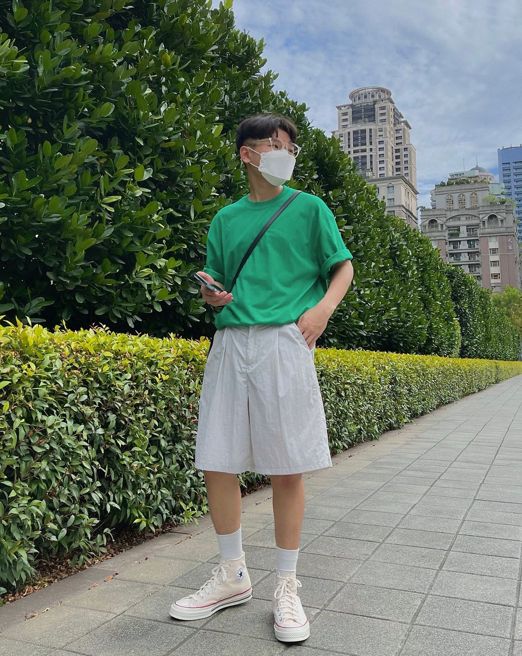 OPPAKOREA 細褶百慕達機能短褲 (3色)